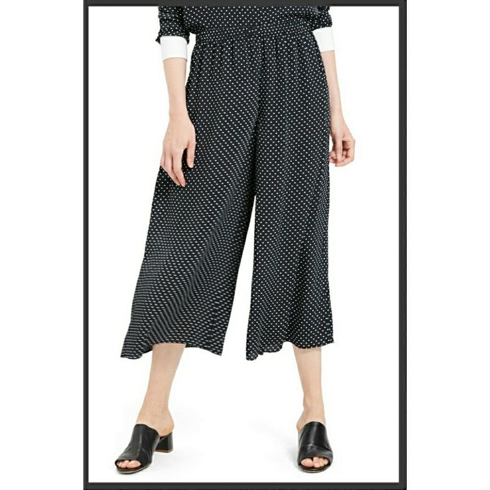 Theory Fluid Polka Dot Culottes